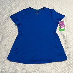 HH Works by Healing Hands maternity scrub top in royal